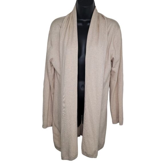 Zara Knit open front cardigan sweater with tie waist size Large - Picture 1 of 4